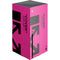 Black and Pink Arrows Xbox Series X Console Skin