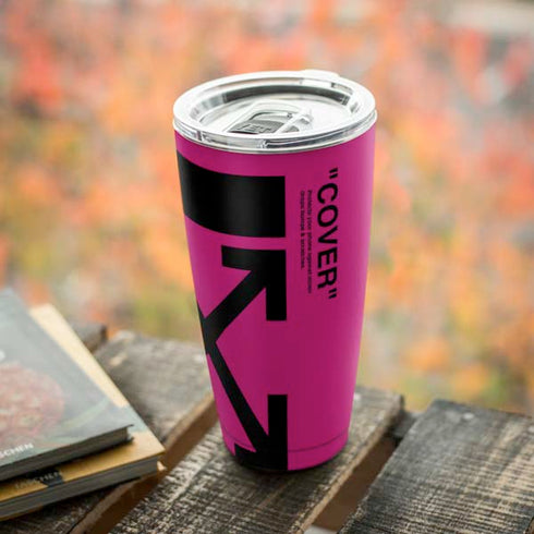 Black and Pink Arrows Yeti 20oz Tumbler Skin