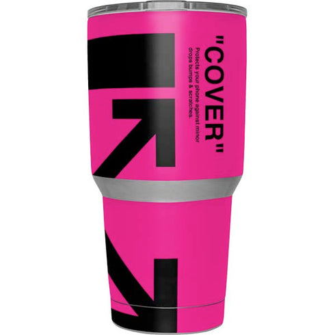 Black and Pink Arrows Yeti 30oz Rambler Tumbler Skin