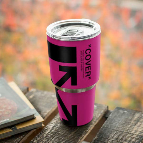 Black and Pink Arrows Yeti 30oz Rambler Tumbler Skin