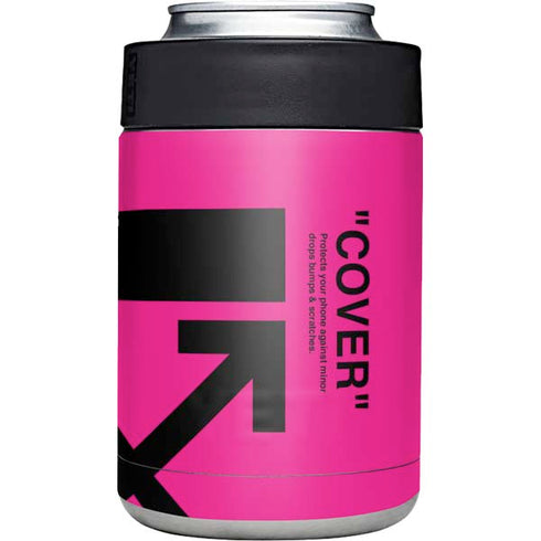 Black and Pink Arrows Yeti Colster Can Insulator Skin