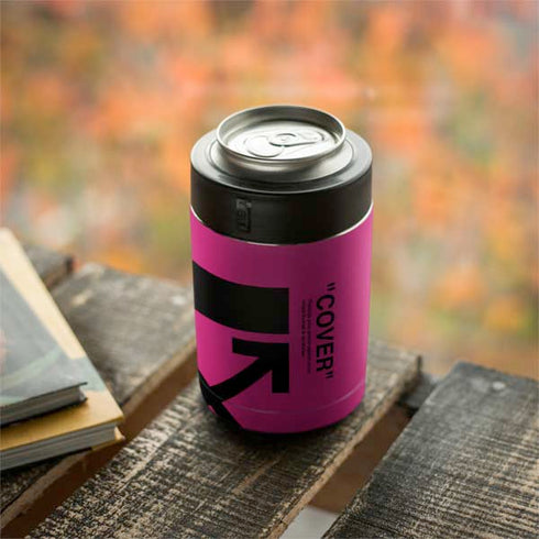 Black and Pink Arrows Yeti Colster Can Insulator Skin