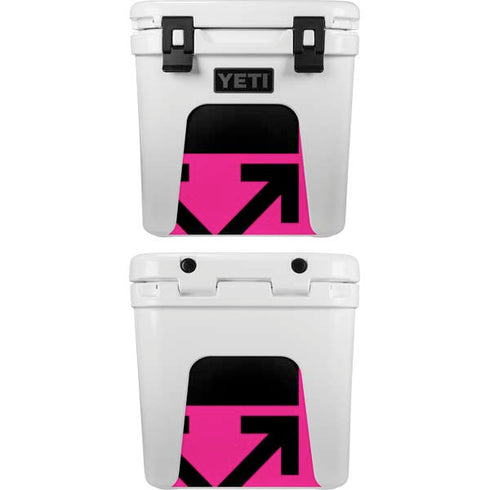 Black and Pink Arrows YETI Roadie 24 Hard Cooler Skin