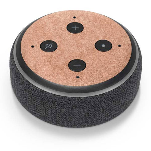 Black and Rose Gold Marble Split Amazon Echo Dot Skin