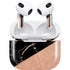 Black and Rose Gold Marble Split Apple AirPods (3rd Gen 2021) Skin