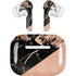 Black and Rose Gold Marble Split Apple AirPods Pro Skin