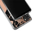 Black and Rose Gold Marble Split Galaxy A21 Clear Case