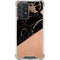 Black and Rose Gold Marble Split Galaxy A52 5G Clear Case