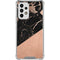 Black and Rose Gold Marble Split Galaxy A53 5G Clear Case