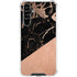 Black and Rose Gold Marble Split Galaxy A54 5G Clear Case