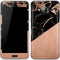 Black and Rose Gold Marble Split Galaxy J3 Skin