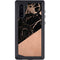 Black and Rose Gold Marble Split Galaxy Note 10 Waterproof Case