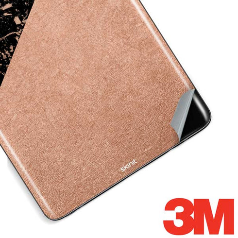 Black and Rose Gold Marble Split Galaxy Note 8 Skin