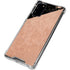 Black and Rose Gold Marble Split Galaxy Note20 5G Clear Case