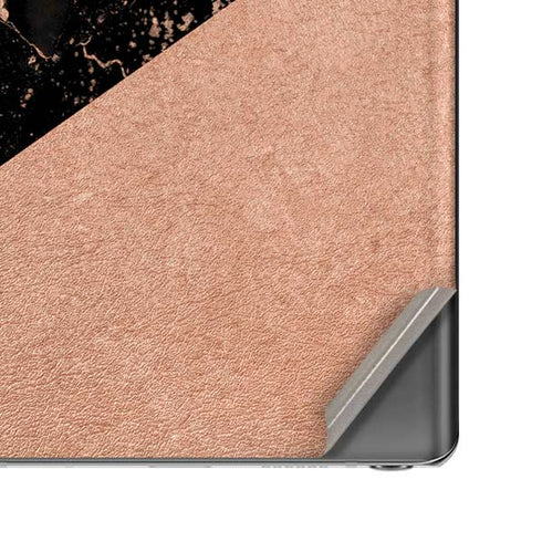 Black and Rose Gold Marble Split Galaxy Note20 5G Skin