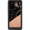 Black and Rose Gold Marble Split Galaxy Note20 5G Waterproof Case