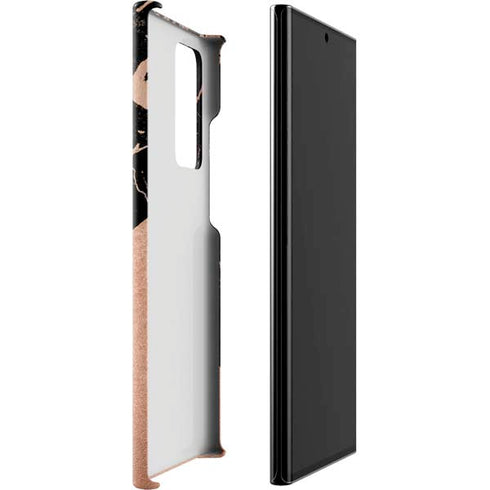 Black and Rose Gold Marble Split Galaxy Note20 Ultra 5G Lite Case