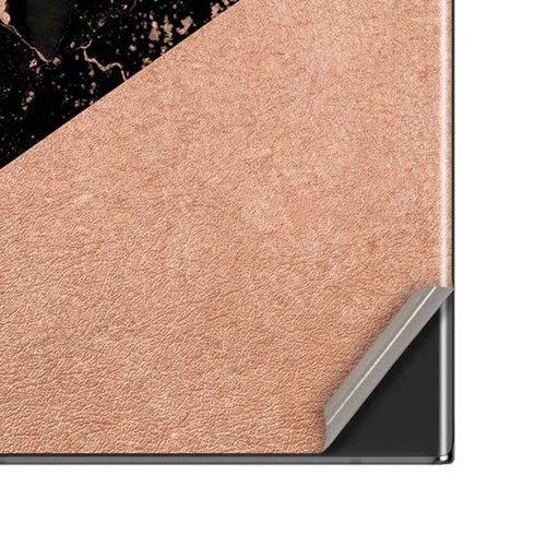 Black and Rose Gold Marble Split Galaxy Note20 Ultra 5G Skin