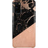 Black and Rose Gold Marble Split Galaxy S20 Lite Case