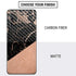 Black and Rose Gold Marble Split Galaxy S20 Skin