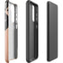 Black and Rose Gold Marble Split Galaxy S21 Plus 5G Pro Case