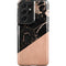 Black and Rose Gold Marble Split Galaxy S21 Ultra 5G Pro Case