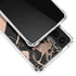 Black and Rose Gold Marble Split Galaxy S22 Clear Case