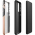 Black and Rose Gold Marble Split Galaxy S22 Pro Case