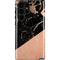 Black and Rose Gold Marble Split Galaxy S22 Ultra Pro Case