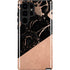Black and Rose Gold Marble Split Galaxy S22 Ultra Pro Case