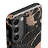 Black and Rose Gold Marble Split Galaxy S23 Plus Pro Case