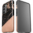 Black and Rose Gold Marble Split Galaxy S23 Pro Case