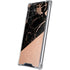 Black and Rose Gold Marble Split Galaxy S24 Ultra Clear Case