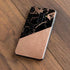 Black and Rose Gold Marble Split Galaxy S9 Plus Skin