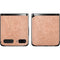 Black and Rose Gold Marble Split Galaxy Z Flip Skin