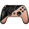 Black and Rose Gold Marble Split Google Stadia Controller Skin