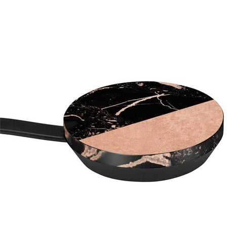 Black and Rose Gold Marble Split Google Stadia Controller Skin