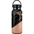 Black and Rose Gold Marble Split Hydro Flask 32oz Wide Mouth Skin