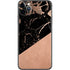 Black and Rose Gold Marble Split iPhone 11 Pro Max Skin
