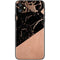 Black and Rose Gold Marble Split iPhone 11 Skin