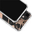 Black and Rose Gold Marble Split iPhone 12 Clear Case