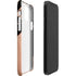 Black and Rose Gold Marble Split iPhone 12 Mini Lite Case