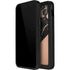 Black and Rose Gold Marble Split iPhone 12 Pro Waterproof Case