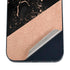 Black and Rose Gold Marble Split iPhone 12 Skin