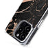 Black and Rose Gold Marble Split iPhone 14 Pro Max MagSafe Case