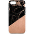 Black and Rose Gold Marble Split iPhone 8 Pro Case