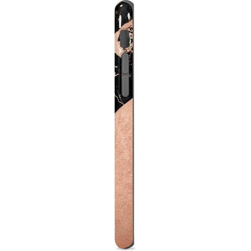 Black and Rose Gold Marble Split iPhone 8 Pro Case