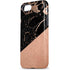 Black and Rose Gold Marble Split iPhone 8 Pro Case
