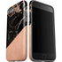 Black and Rose Gold Marble Split iPhone SE (2nd & 3rd Gen) Pro Case