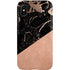 Black and Rose Gold Marble Split iPhone X Pro Case
